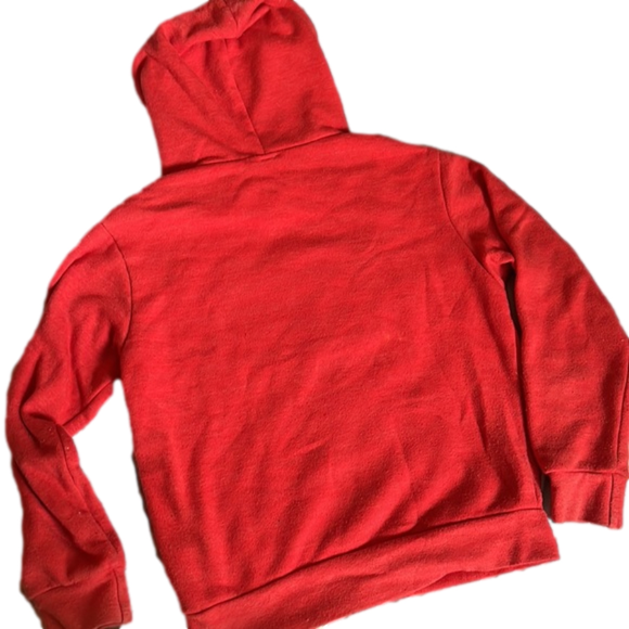 J La La Distressed Red Rainbow Hoodie Sweatshirt - Picture 7 of 9